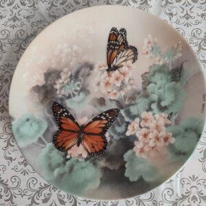 Collector Plate Monarch Butterfly by Lena Liu Gossamar Wings Series 1988
